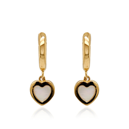 14k Gold Heart Children's Earring