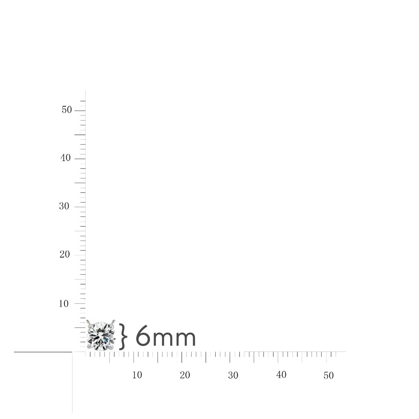 Rhodium Plated Sterling Silver CZ Solitaire Necklace