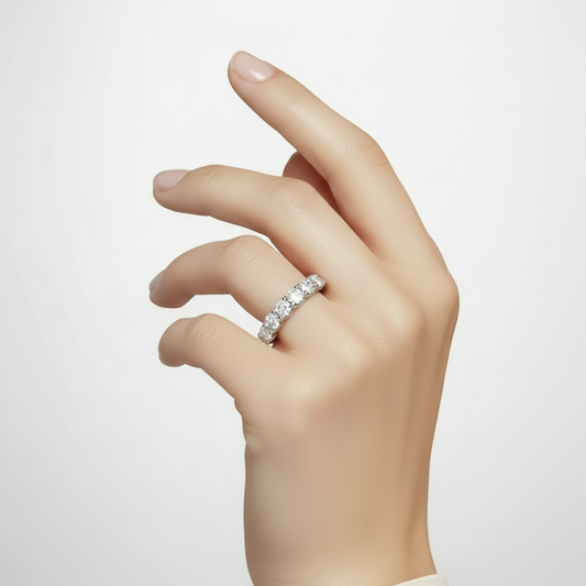 7 Lab Grown Diamond 14k Ring