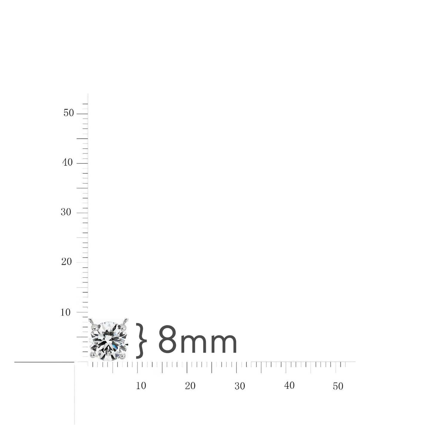 Rhodium Plated Sterling Silver CZ Solitaire Necklace