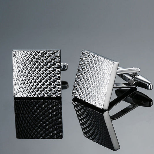 Square Textured Cufflinks