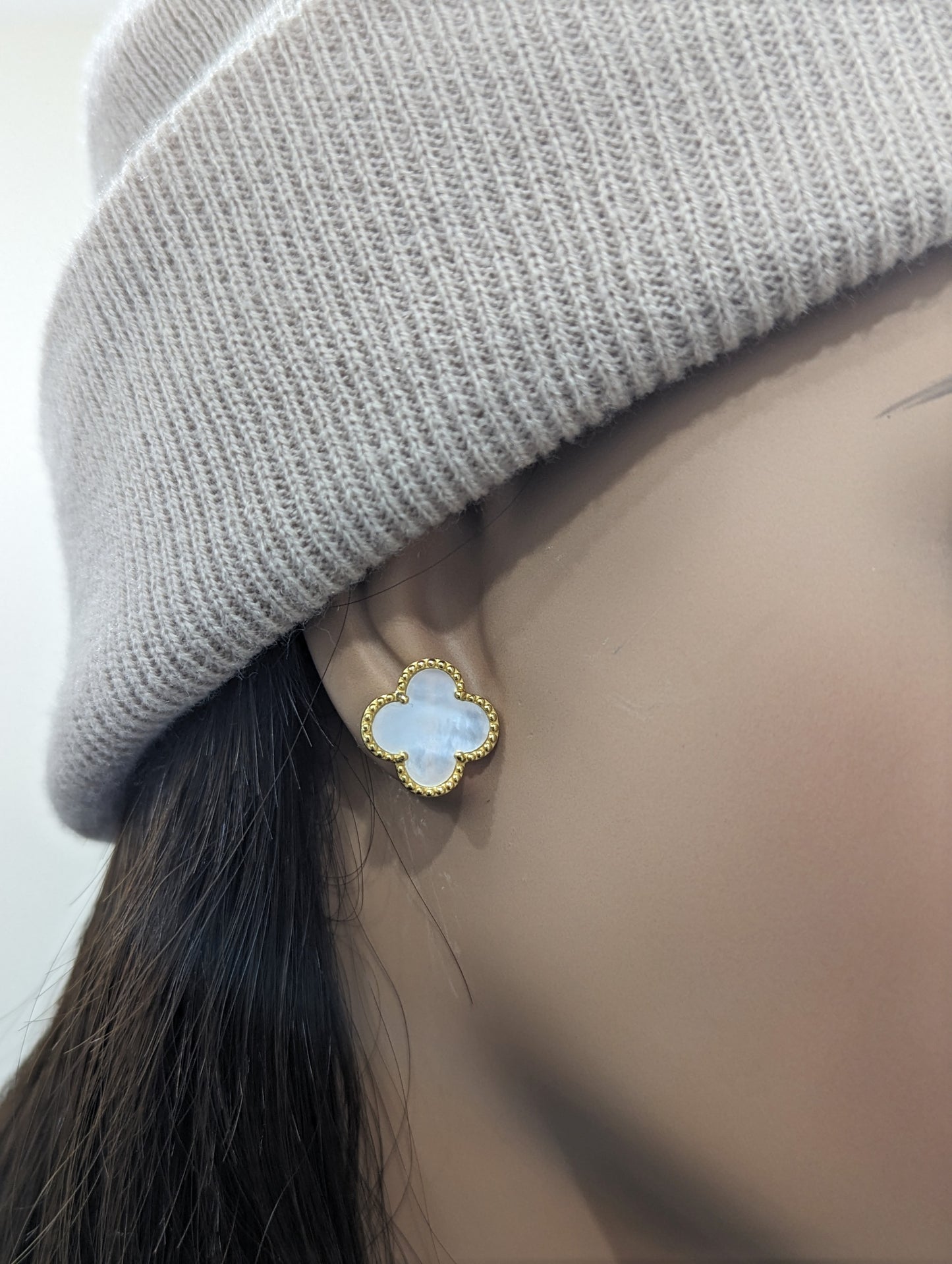 Sterling Silver Classic Clover Stud Earrings