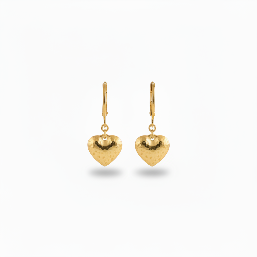 Surgical Steel Large Puffy Heart Earring