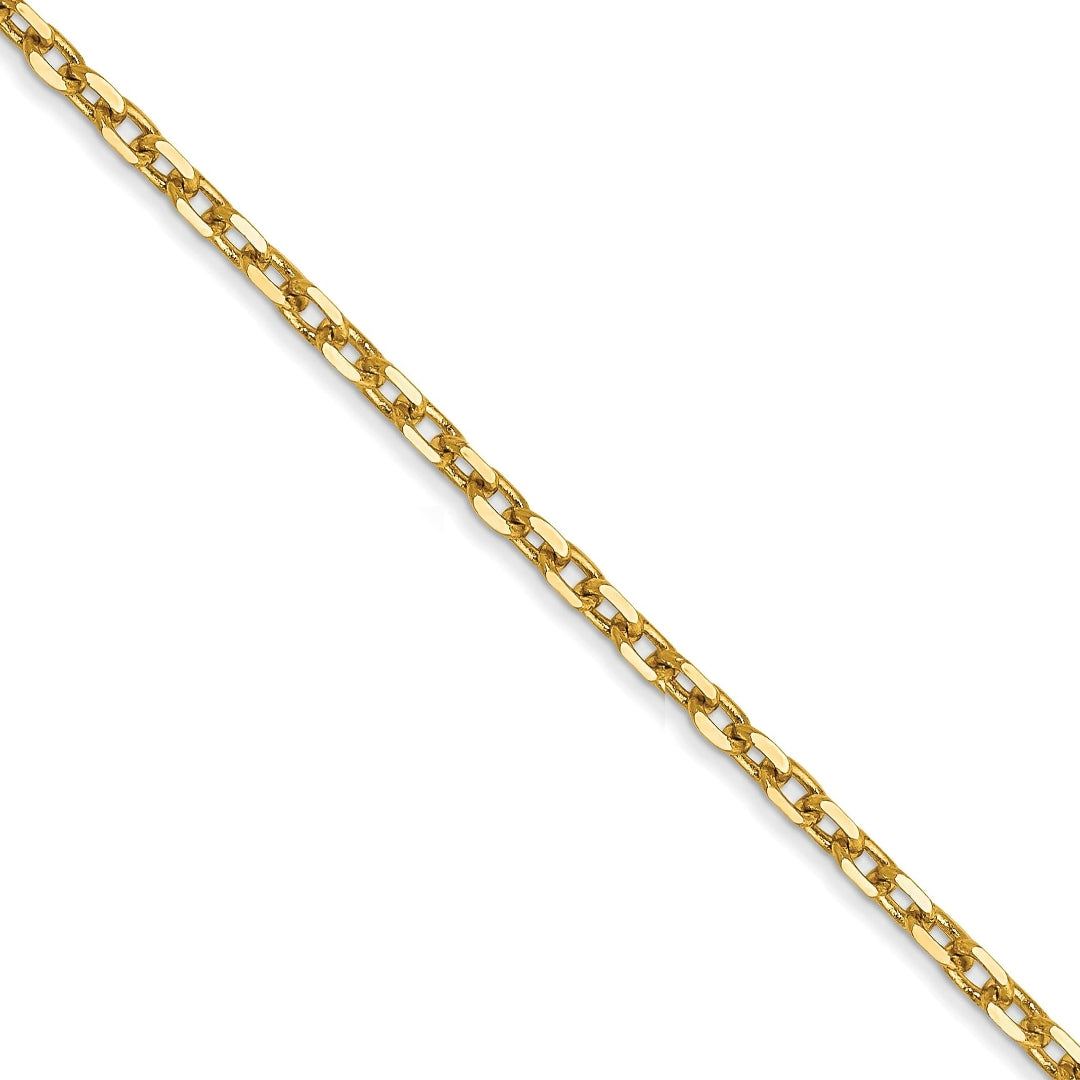 Sterling Silver 1.5mm or ~1mm Diamond Cut Cable Chain