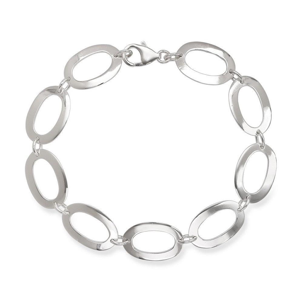 Sterling Silver Oval Bracelet