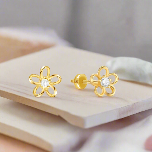 Surgical Steel Daisy Studs