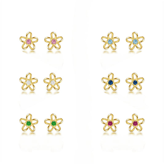Surgical Steel Daisy Studs