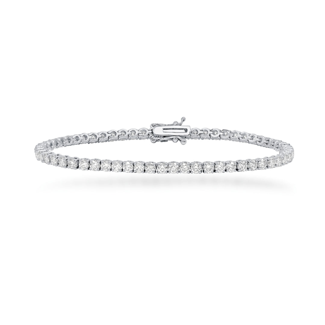 14k Gold Lab Grown Tennis Bracelet