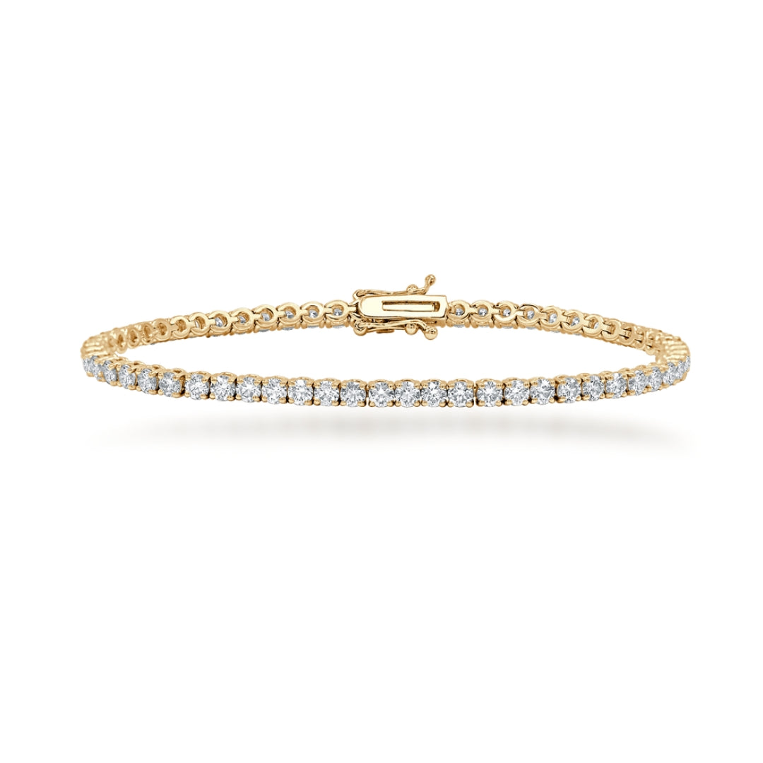 14k Gold Lab Grown Tennis Bracelet