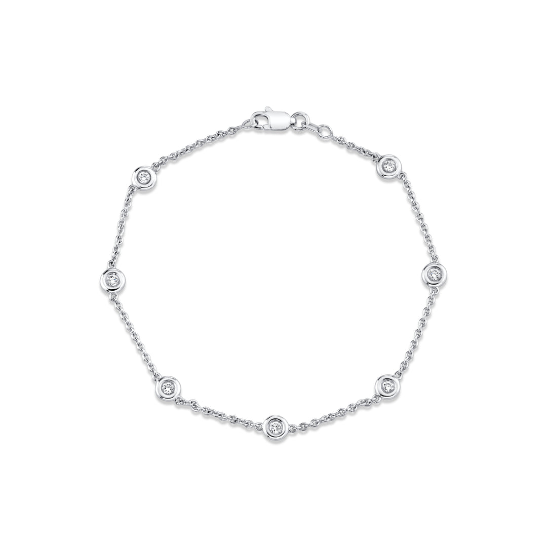 14K CVD Lab Diamond By the Yard Bracelet