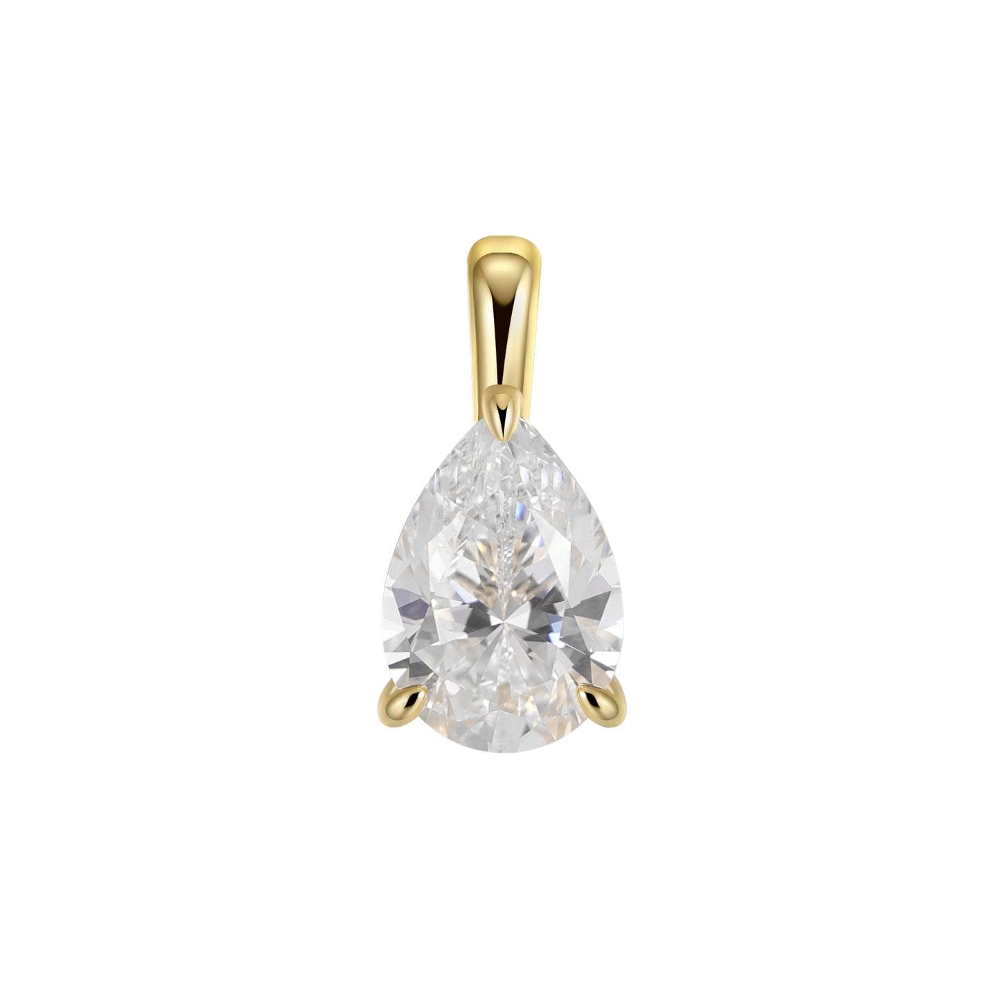 *Available for preorder only* Sterling Silver Solitaire Pendant on Omega Chain Necklace Collection