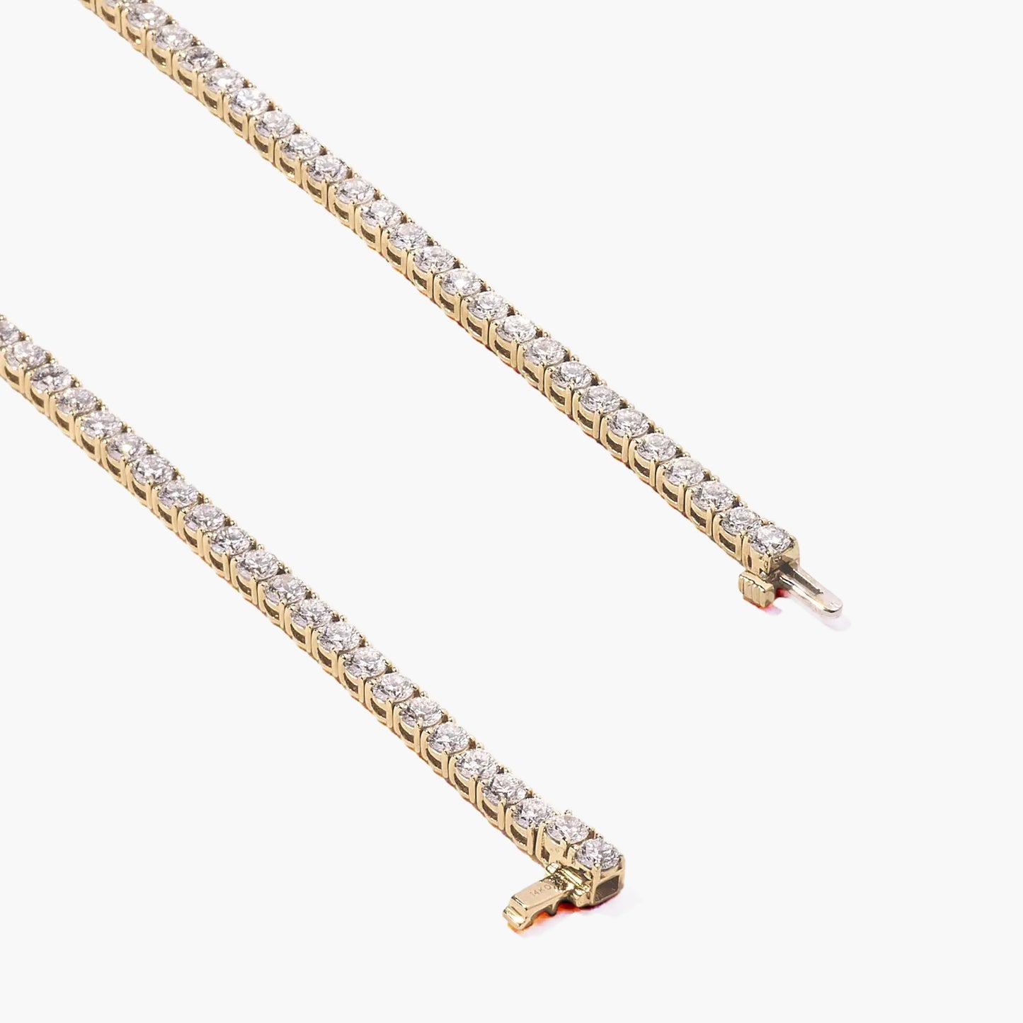 14k Gold Lab Grown Tennis Bracelet