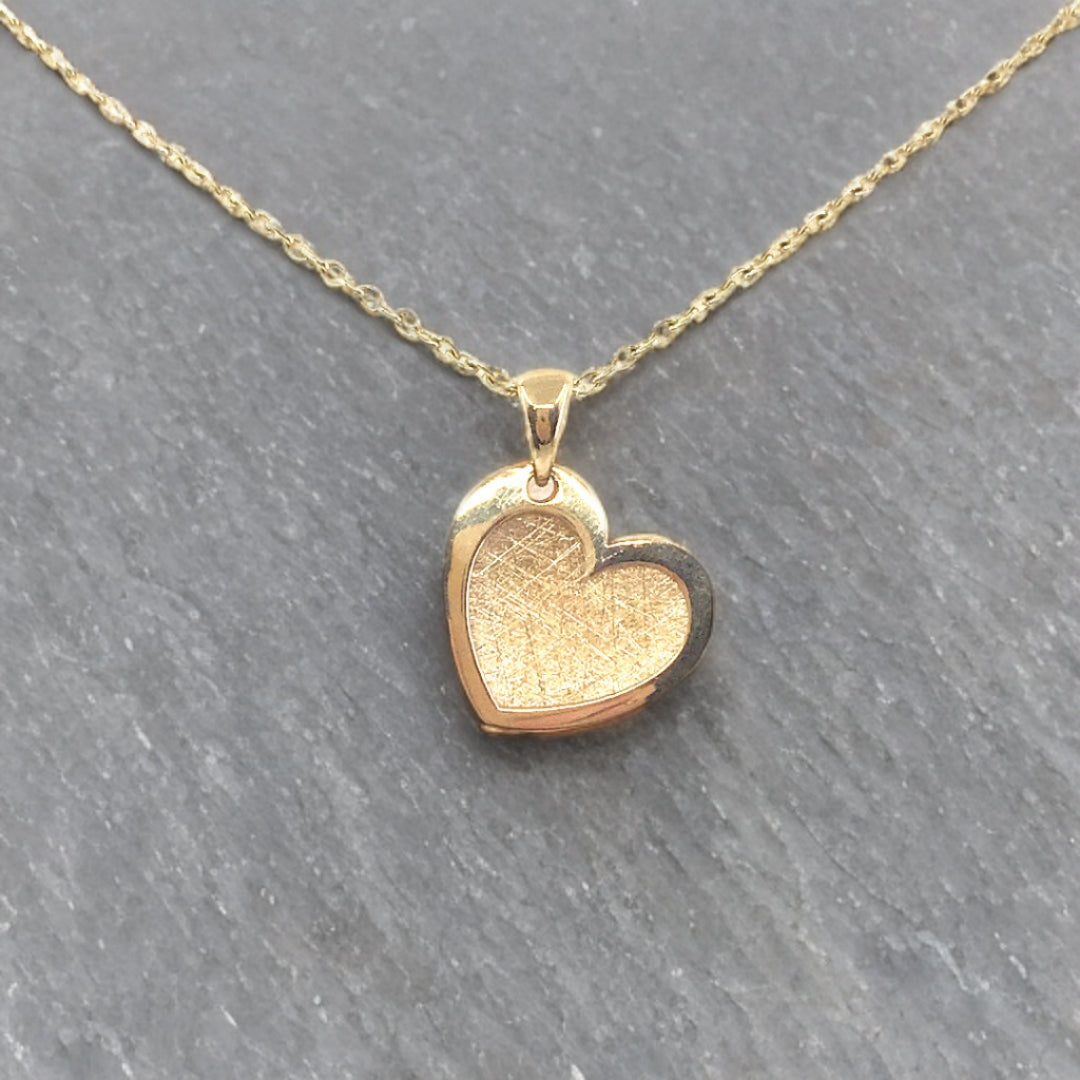 14K Gold Heart Pendant Necklace