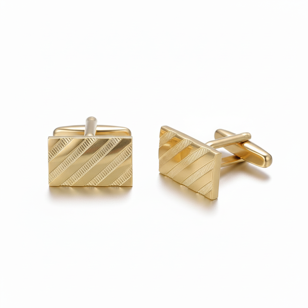 Assorted Men's Brass Cufflinks