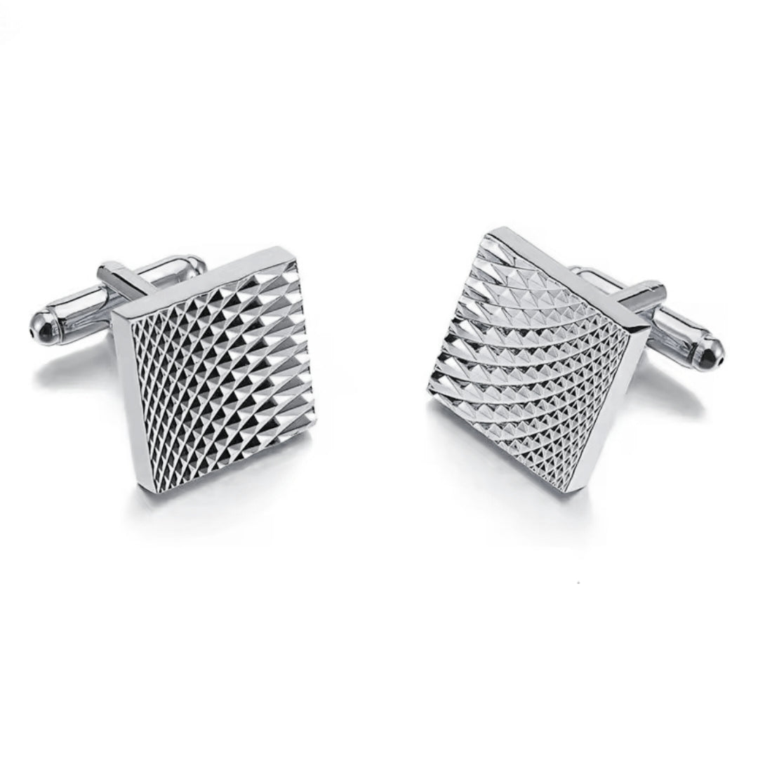 Square Textured Cufflinks