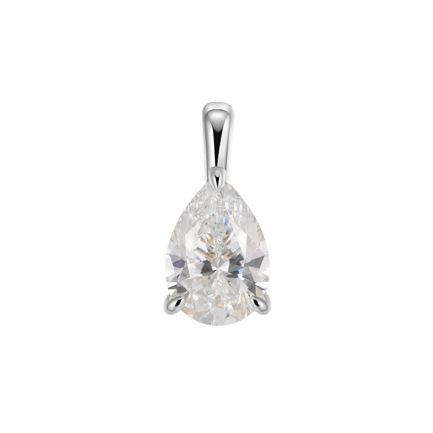 *Available for preorder only* Sterling Silver Solitaire Pendant on Omega Chain Necklace Collection