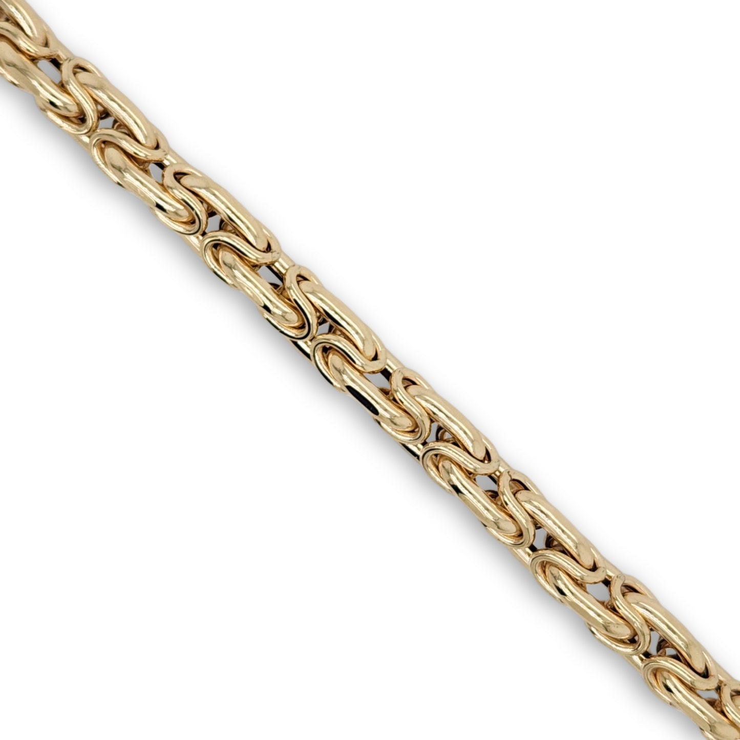 14k Gold Interlocking Oval Links Bracelet