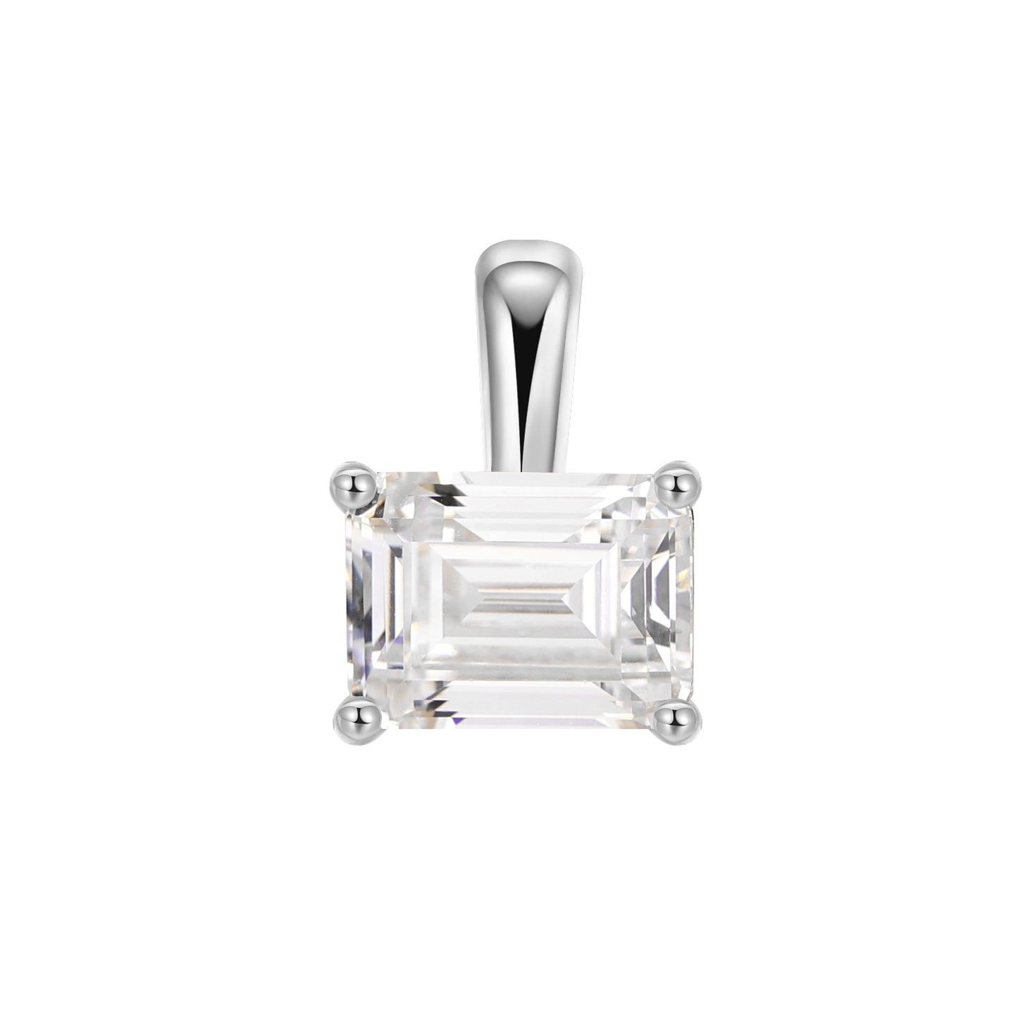 *Available for preorder only* Sterling Silver Solitaire Pendant on Omega Chain Necklace Collection