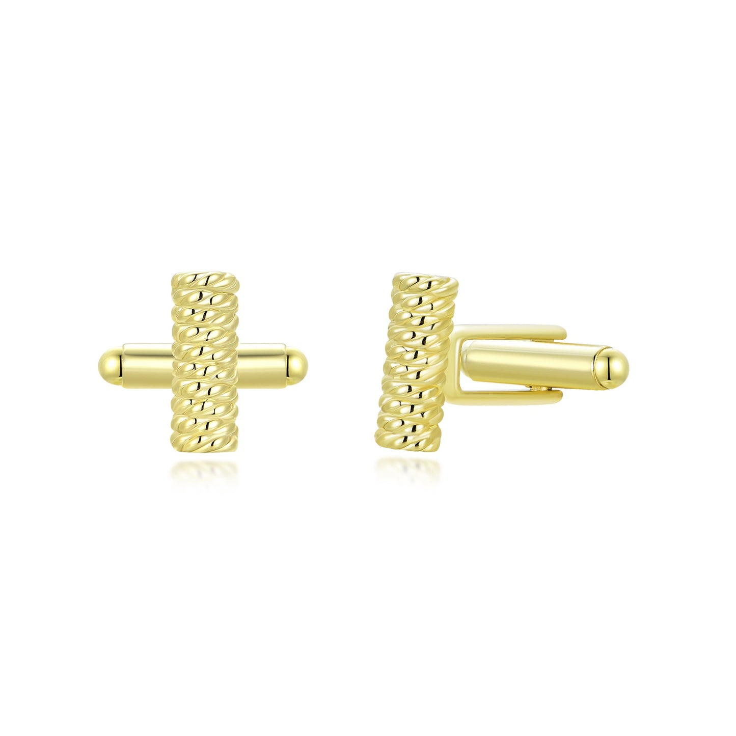 Gold Plated Bar Shape Cufflinks