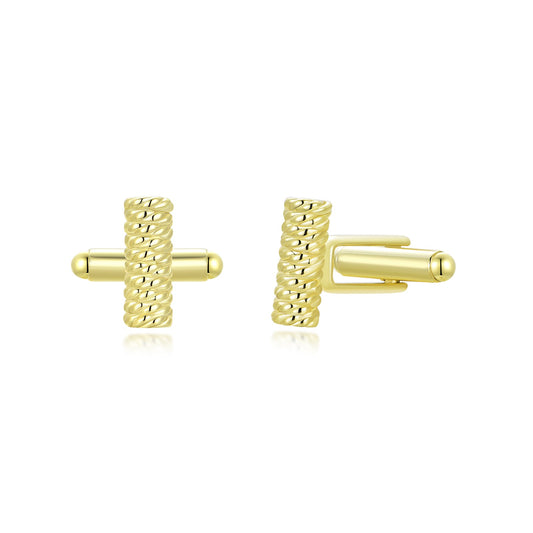 Gold Plated Bar Shape Cufflinks
