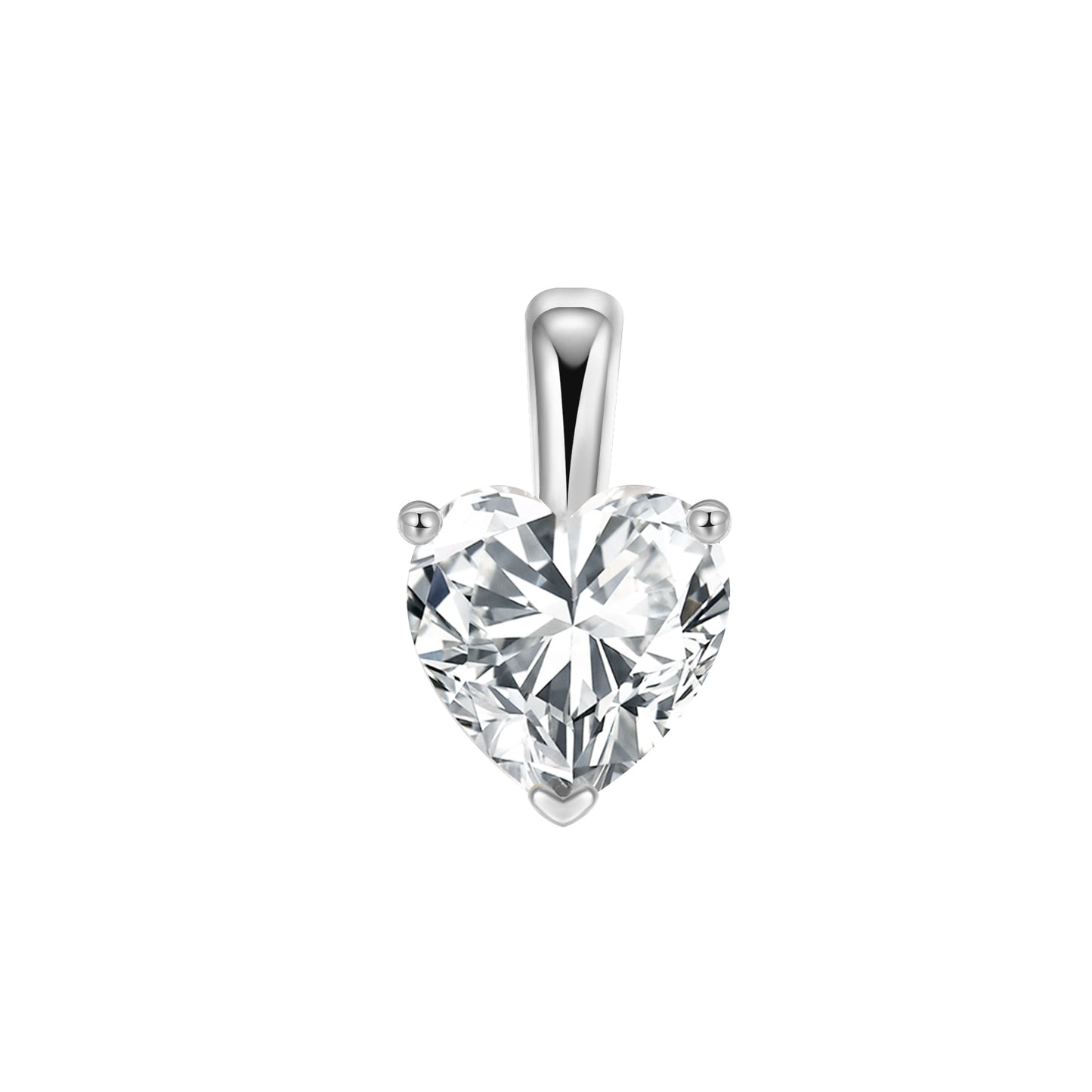 *Available for preorder only* Sterling Silver Solitaire Pendant on Omega Chain Necklace Collection
