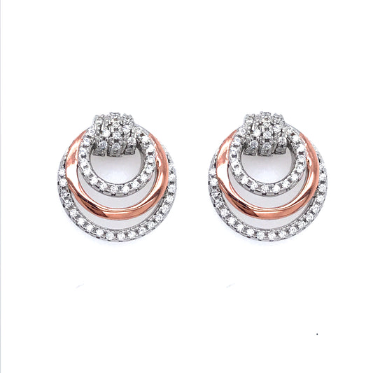 Sterling Silver Circle Studs - HK Jewels