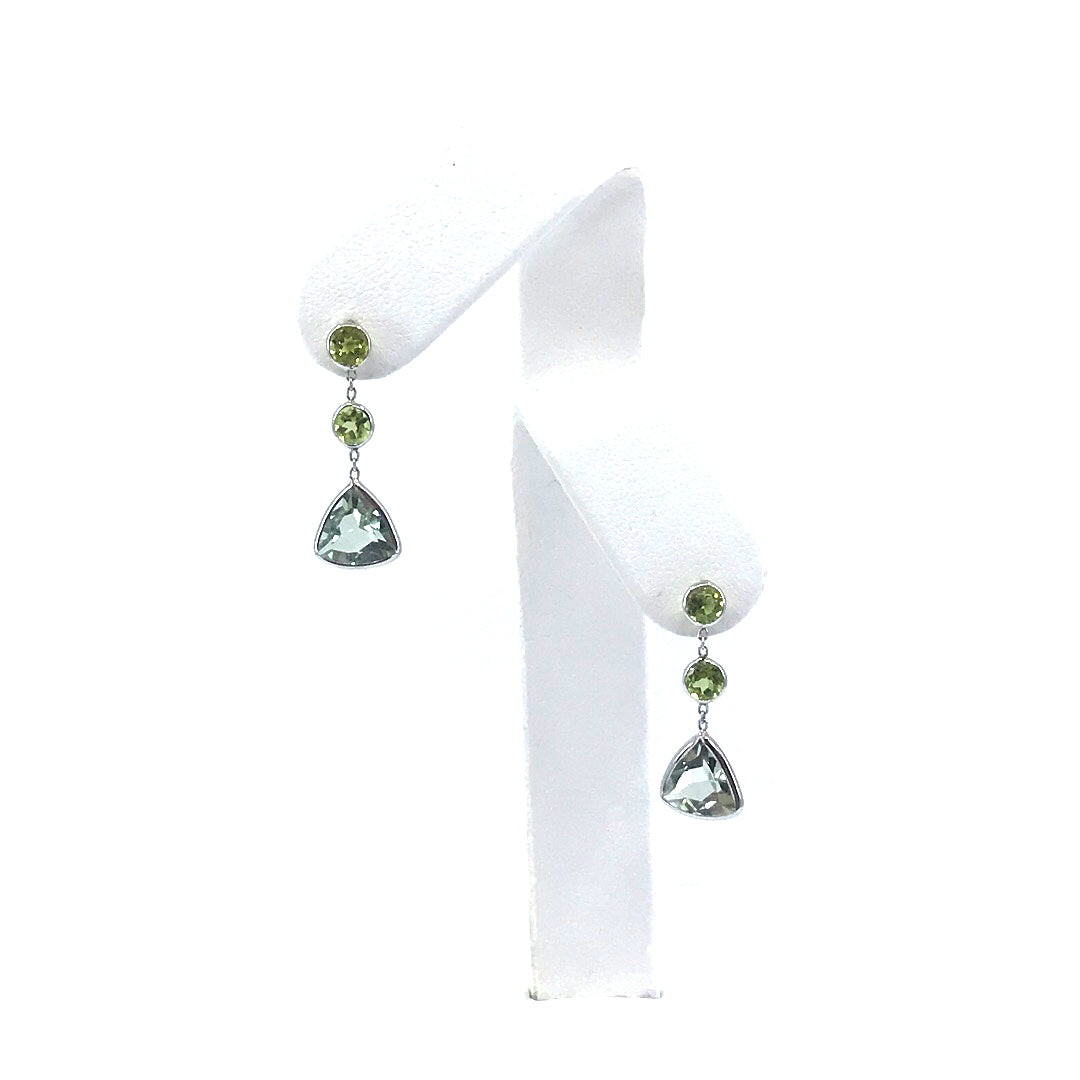 14K White Gold Earrings - HK Jewels