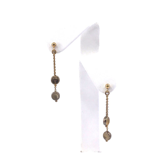 14K Gold Circle Earrings - HK Jewels