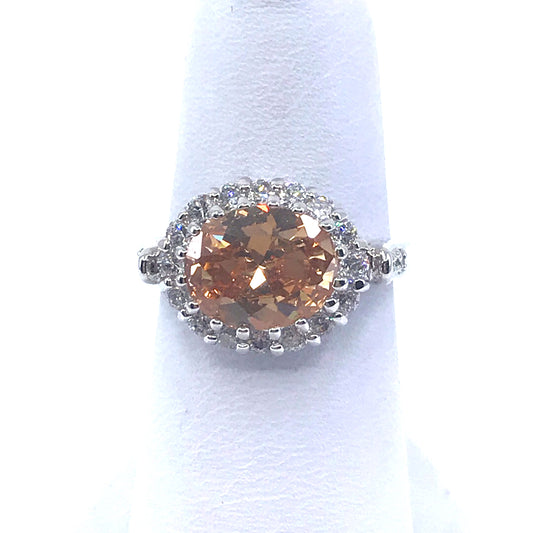 Sterling Silver Oval Ring - HK Jewels