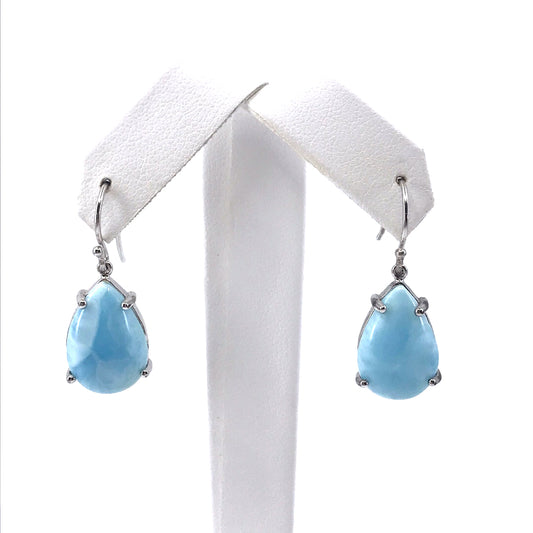 Sterling Silver Stone Earrings - HK Jewels