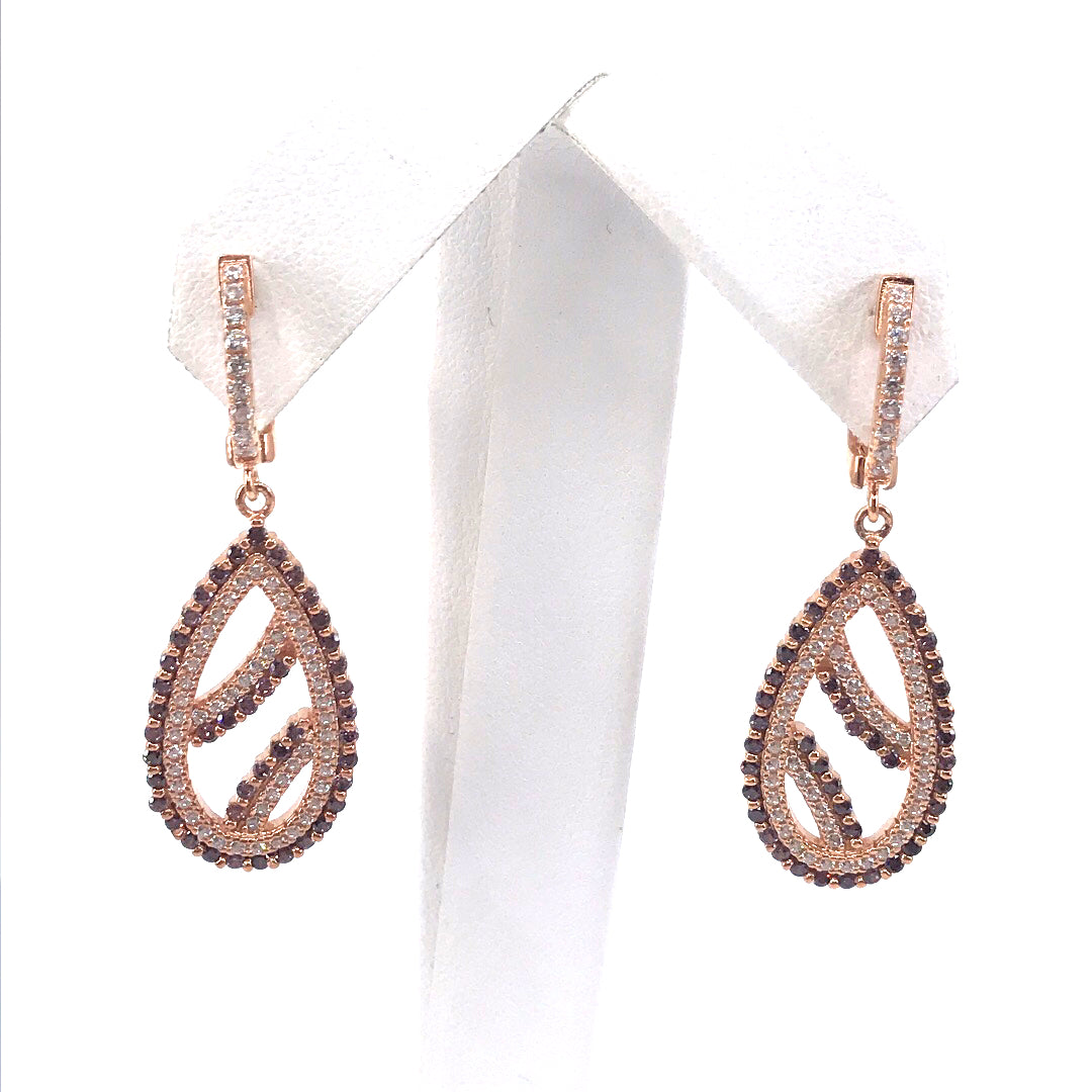 Sterling Silver Teardrop Earrings - HK Jewels