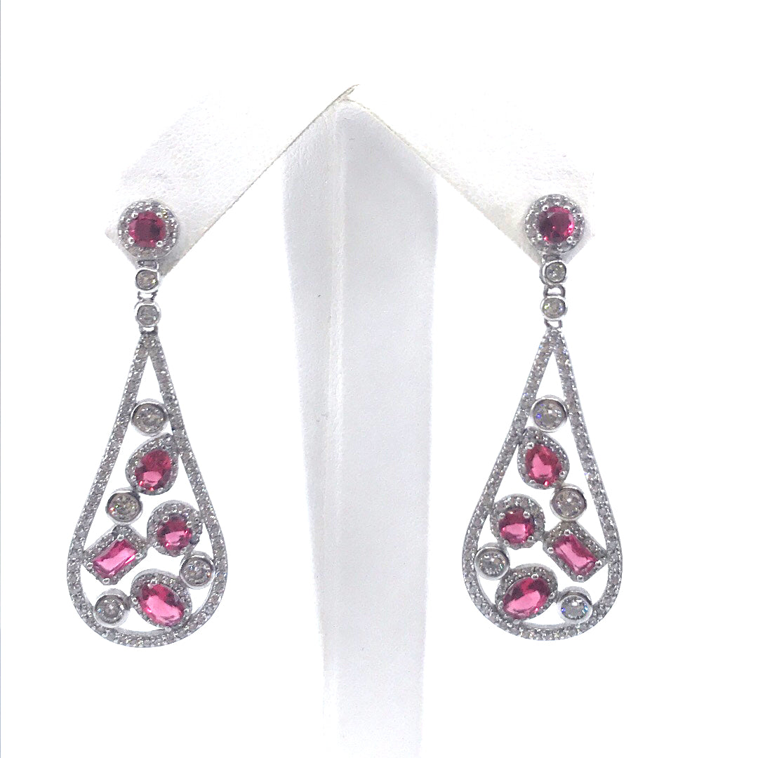 Sterling Silver Teardrop Earrings - HK Jewels