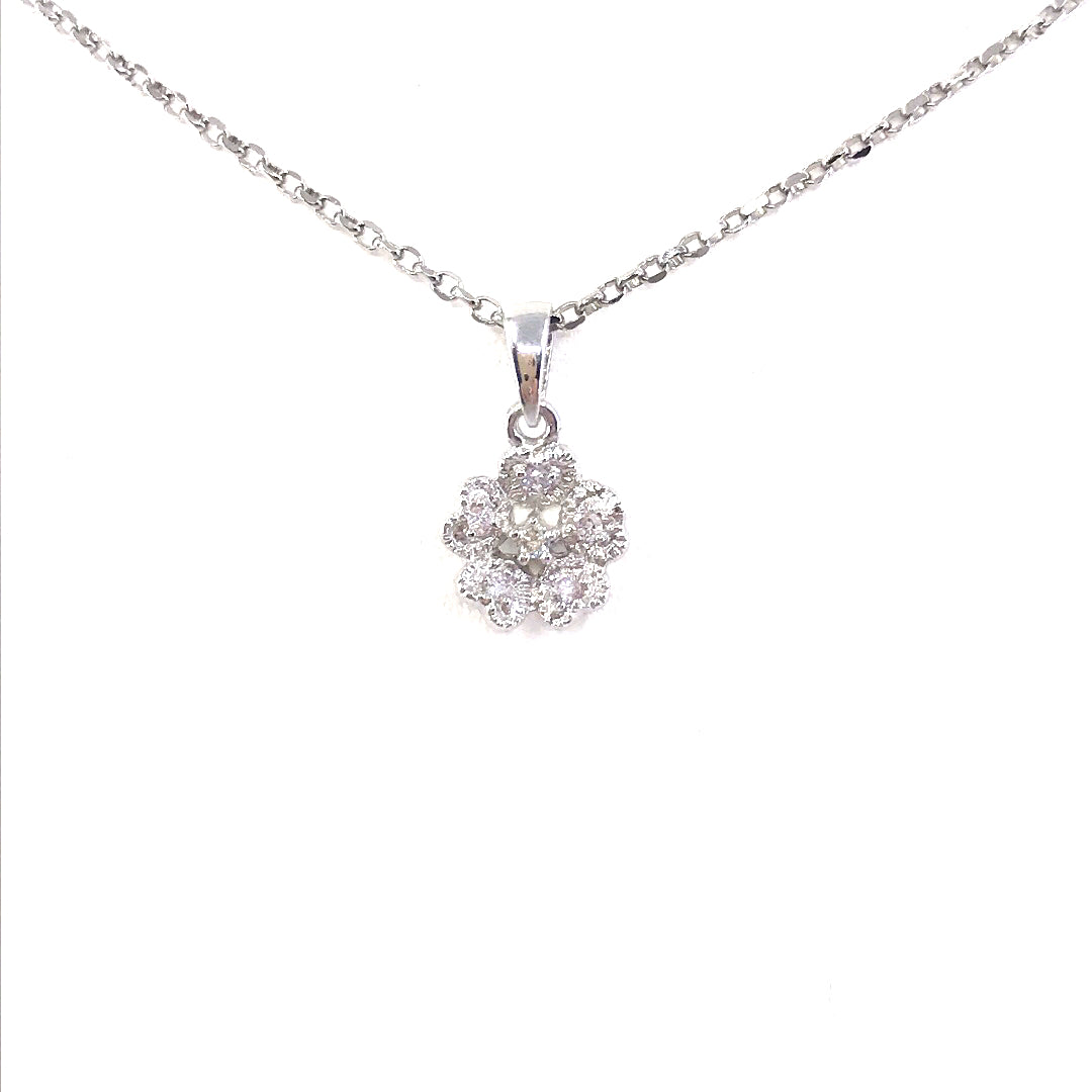 14K Gold Flower Pendant - HK Jewels