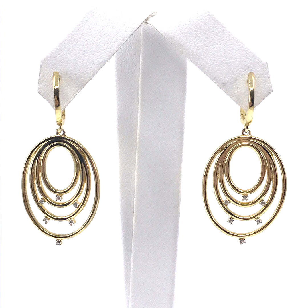Sterling Silver Oval Earrings - HK Jewels