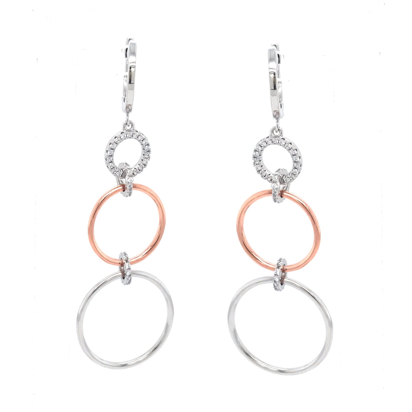 Sterling Silver Circle Earrings - HK Jewels