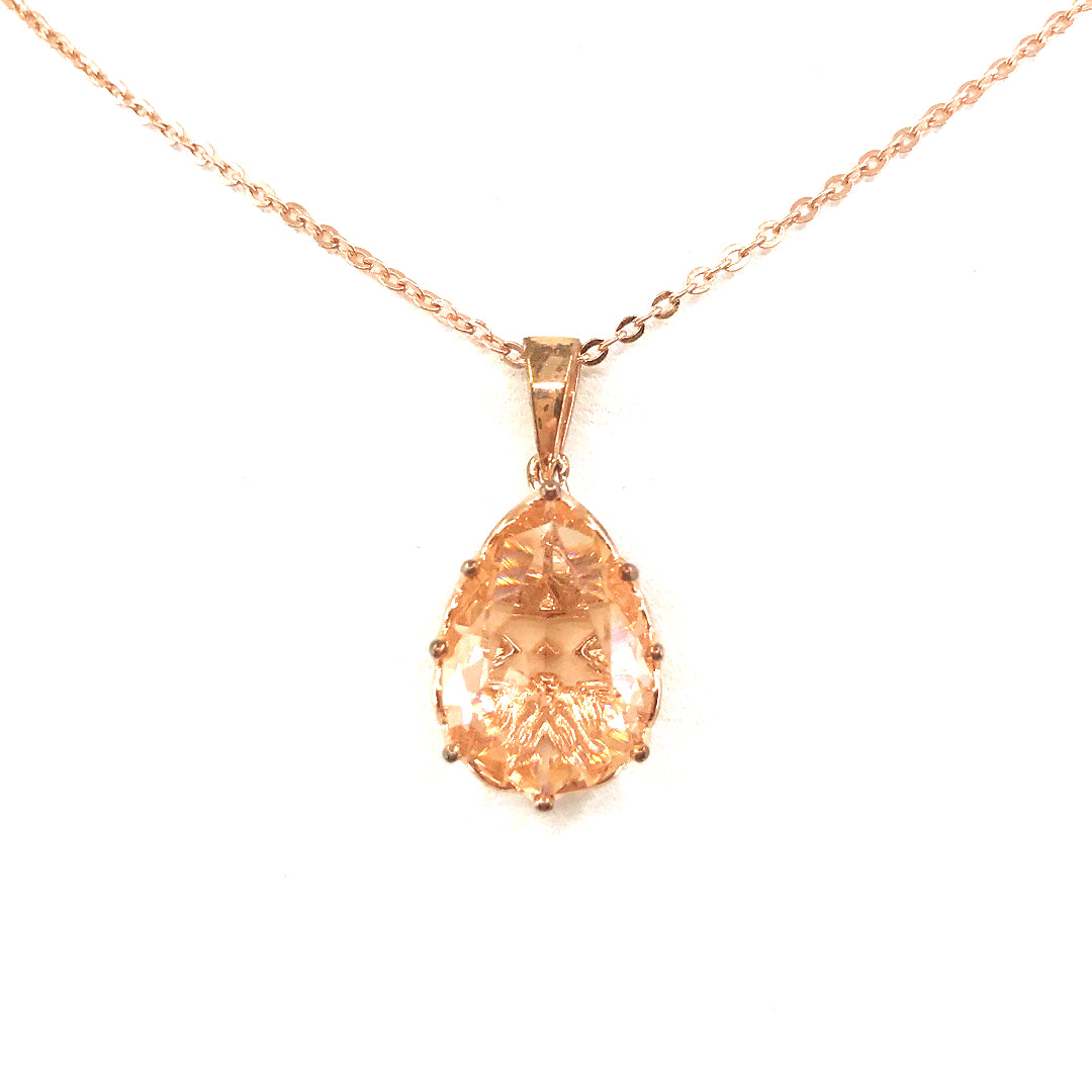 Sterling Silver Teardrop Pendant - HK Jewels