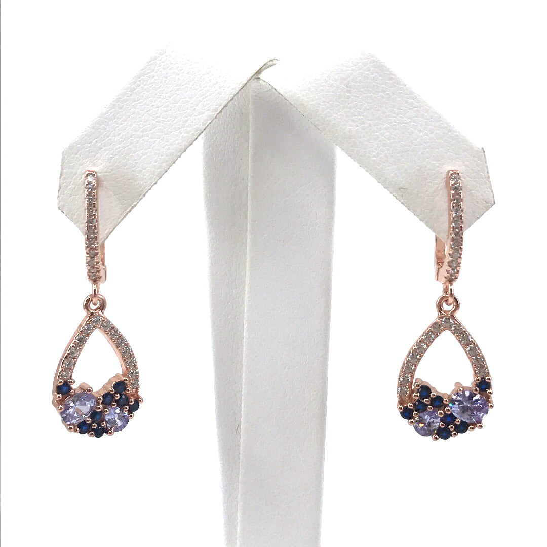 Sterling Silver Teardrop Earrings - HK Jewels