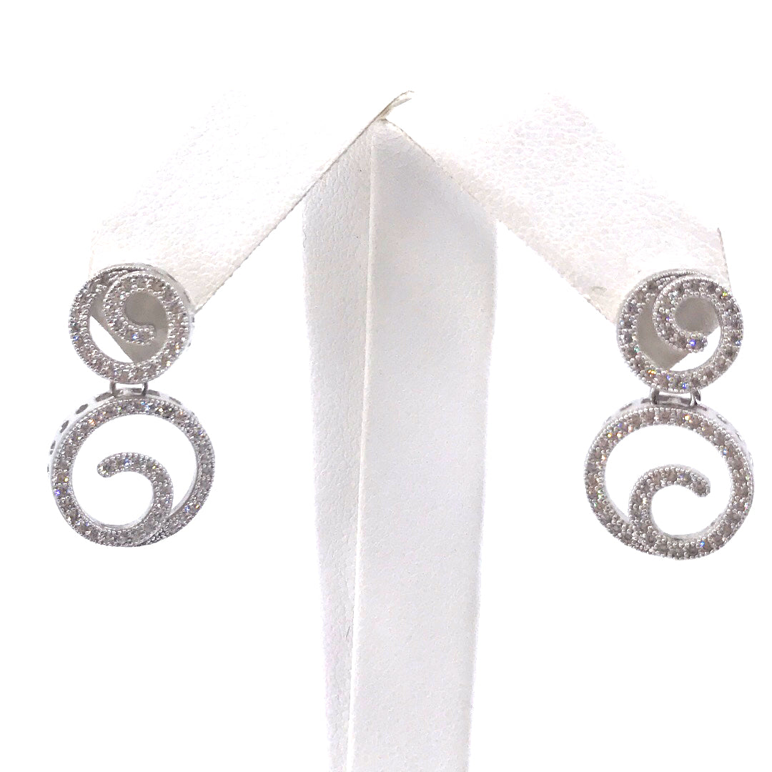 Sterling Silver Circle Earrings - HK Jewels