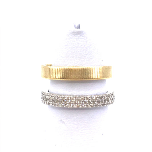 Sterling Silver Italian Plated Ring - HK Jewels