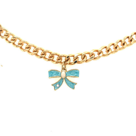 Bow Charm Bracelet - HK Jewels