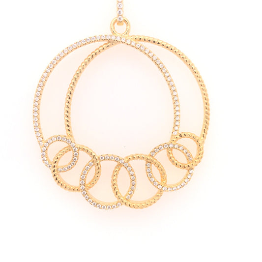 Sterling Silver Circle Pendant - HK Jewels