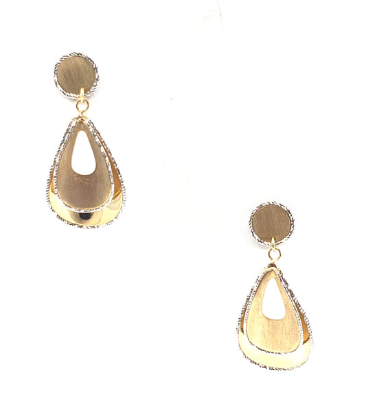 14K Gold Teardrop Earrings - HK Jewels