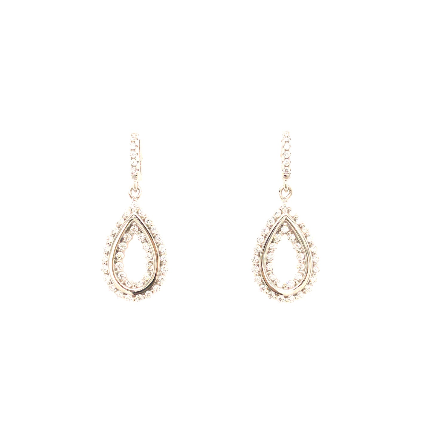 Sterling Silver Teardrop Earrings - HK Jewels