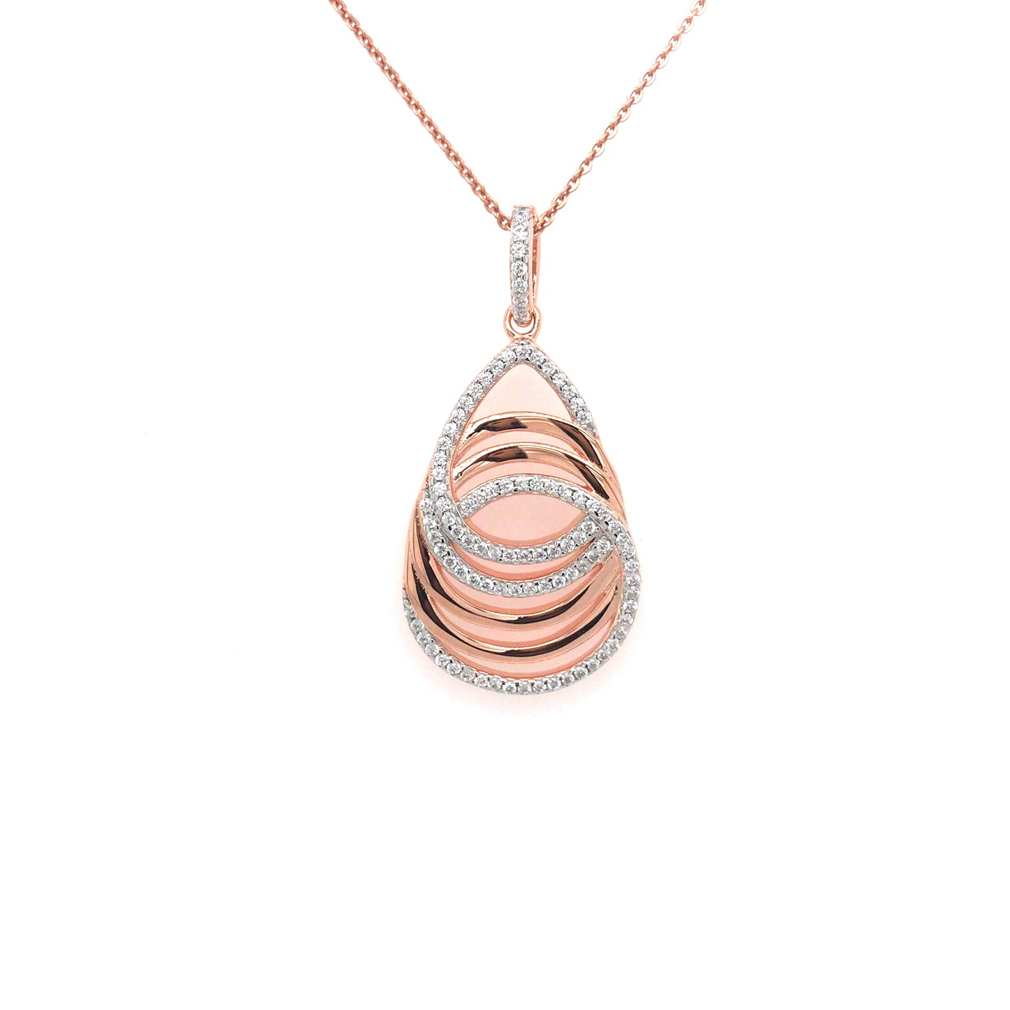 Sterling Silver Teardrop Pendant - HK Jewels