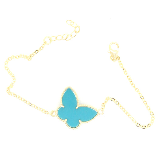 Sterling Silver Butterfly Bracelet - HK Jewels