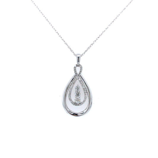White Gold Pendant - HK Jewels