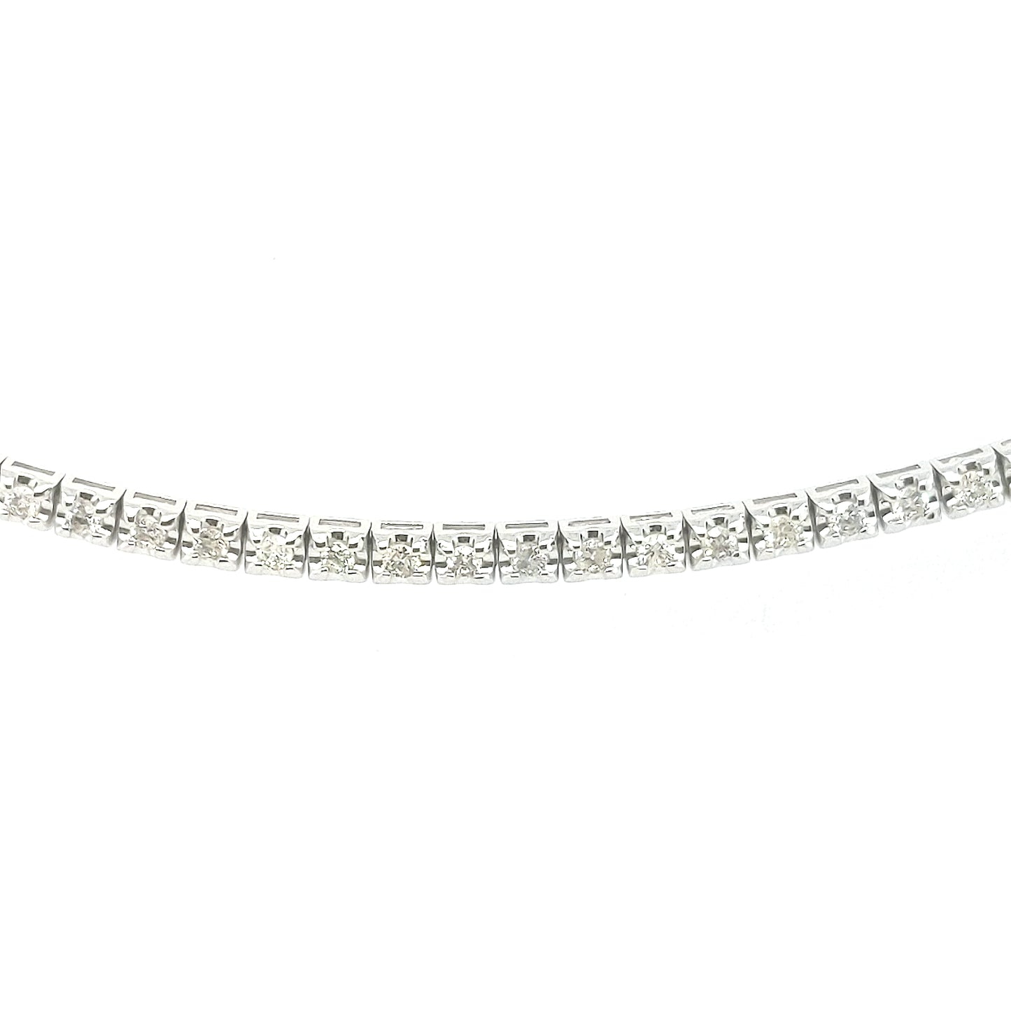 14K Gold And Diamond Tennis Bracelet - HK Jewels
