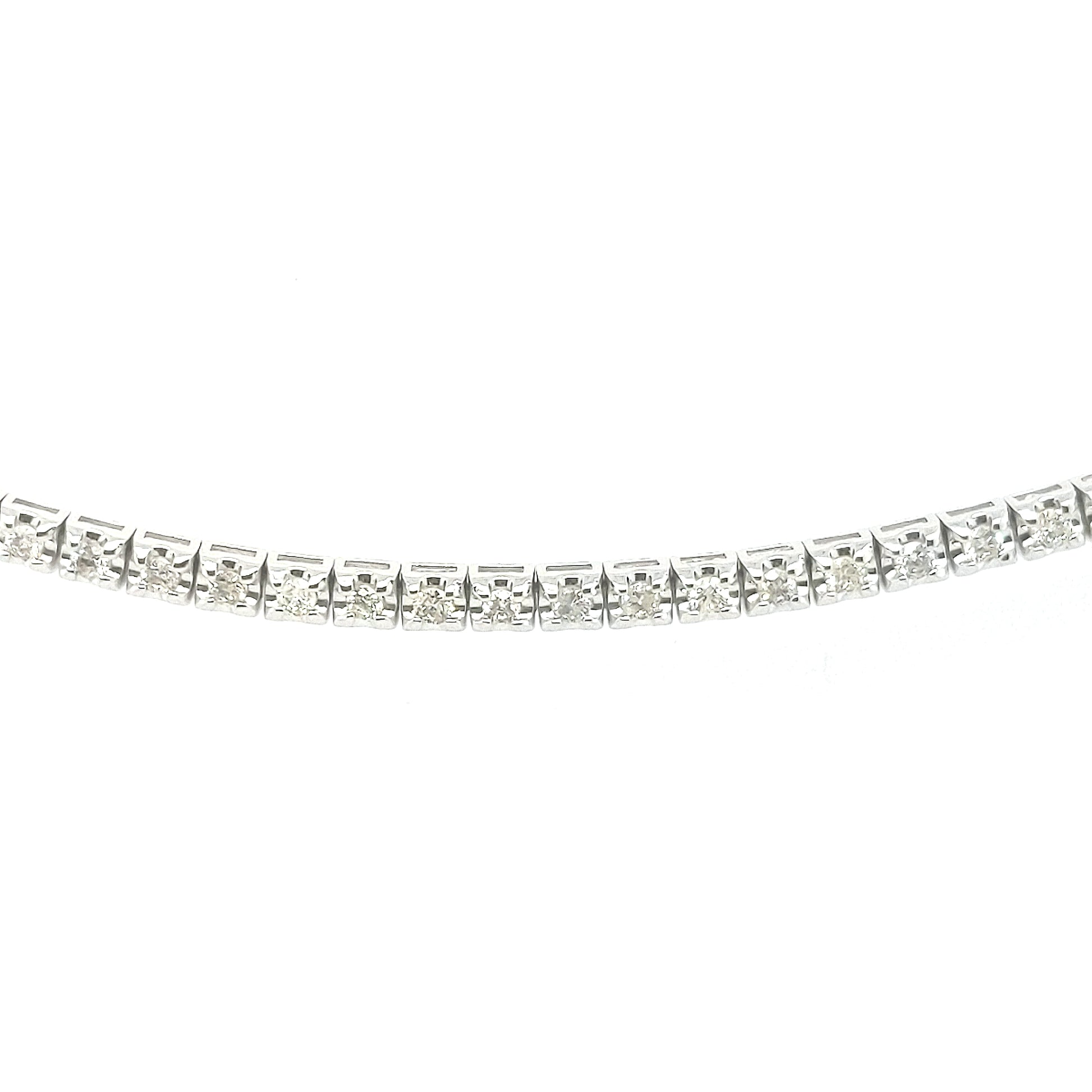 14K Gold And Diamond Tennis Bracelet - HK Jewels