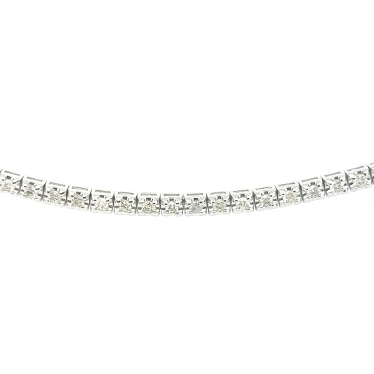 14K Gold And Diamond Tennis Bracelet - HK Jewels