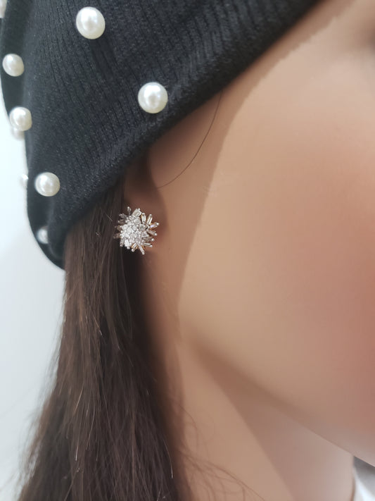 10K Yellow Gold Diamond Stud Earrings - HK Jewels